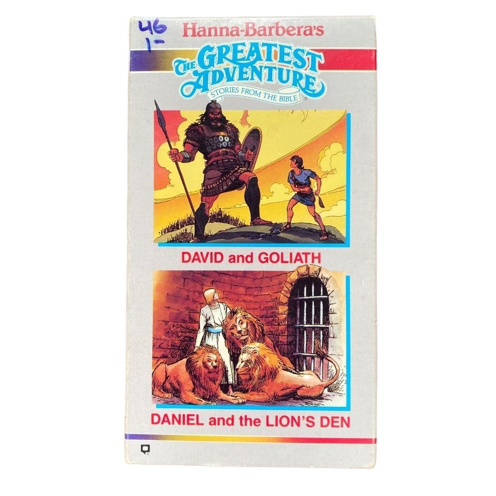 The Greatest Adventure Stories From The Bible, David and Goliath, Lions Den VHS